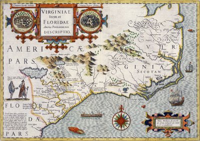 Carolina del Nord, intitolata "Virginiae item et Floridae" dall